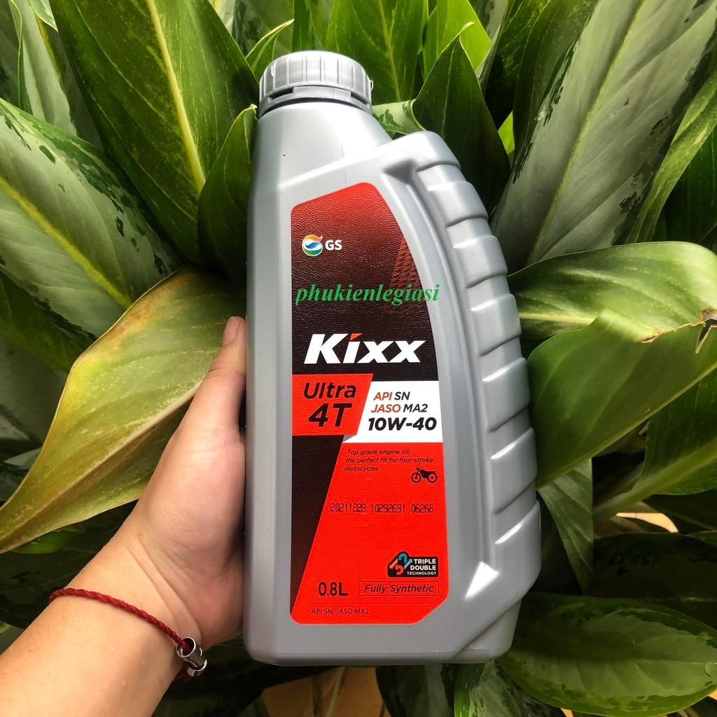 Nhớt Kixx 10W40 800ml Fully Synthentic xe số tổng hợp toàn phần nhập khẩu Hàn Quốc