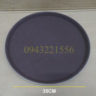 Khay tròn phục vụ chống trượt tiện lợi 35cm