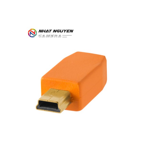 Dây Tether Tools - Cáp TetherPro USB 2.0 to Mini B 5 Pin ,  Dài 4.6m - Màu Cam
