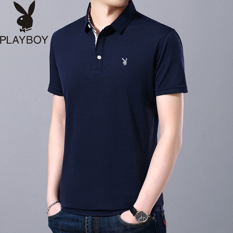 NEW PLAYBOY áo polo Màu Trơn Tay Ngắn Thời Trang Cho Nam | BigBuy360 - bigbuy360.vn