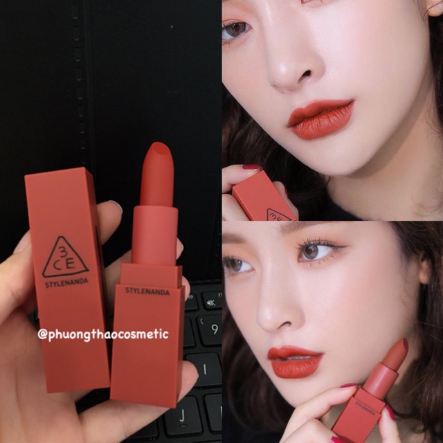 Son 3ce 222 đỏ đất hit me up chuẩn auth