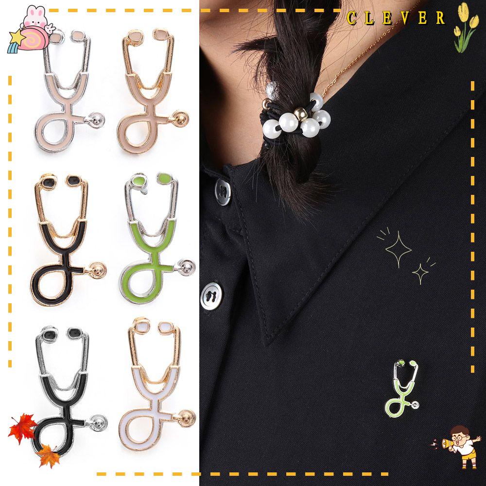 CLEVER Cute Doctor Stethoscope Brooch