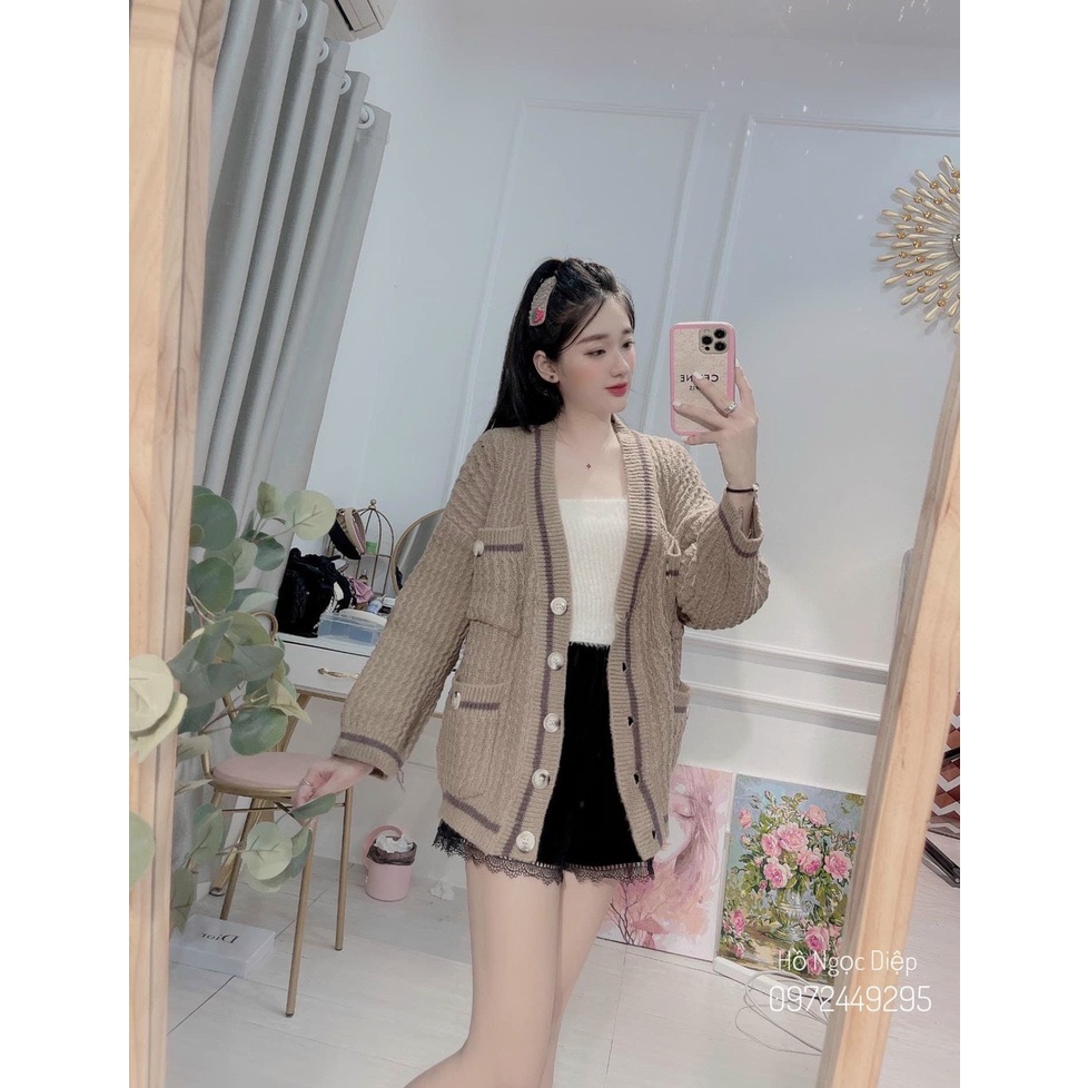 Áo khoác len phối tay, phom rộng, chất đẹp, hàng may chuẩn, kỹ, hợp cho cả nam và nữ