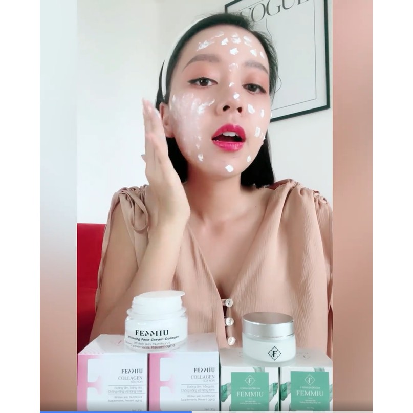 Kem Dưỡng Trắng Da Collagen Sữa Non 7 Day Femmiu - CHÍNH HÃNG