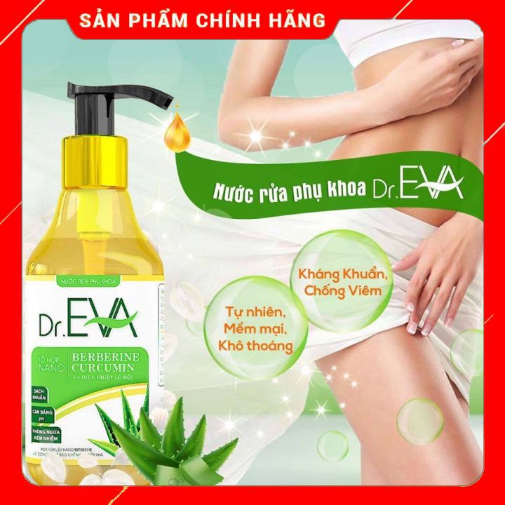 Dung Dịch Vệ Sinh Phụ Nữ DR.EVA Giảm Nấm Ngứa, An Toàn Cho Da (200ml)