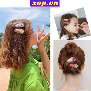 Kẹp tóc nữ dành cho người lớn, trẻ em hình hoa quả cực cute xop.vn