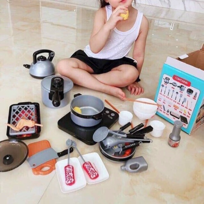 Bộ Đồ Chơi Nấu Ăn Bé Gái 36 Món, 88 Món Bộ đồ Chơi Nấu Ăn Này Cưng Lắm Nhé Làm Y Như Thật Luôn SP001934-sp863