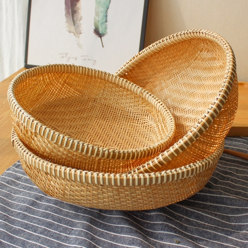 Rổ tre đan đa năng BAMBOOO ECO đựng đồ nhà bếp thân thiên môi trường