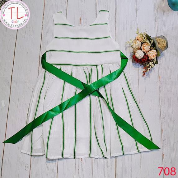 Thời trang trẻ em - Đầm xòe sọc ngang xinh xắn cho bé gái - Đầm bé gái - Váy bé gái