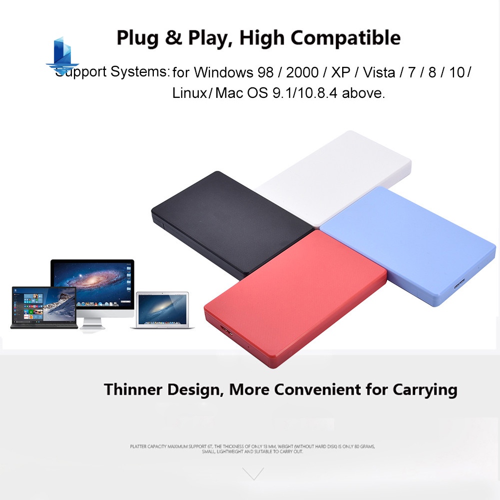 Hw Hộp Đựng Ổ Cứng Ngoài Usb 3.0 5gbps 2.5inch Sata Hdd Ssd Cho Pc | BigBuy360 - bigbuy360.vn
