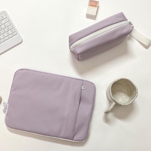 Túi Đựng Laptop 11/10/13 inch Chống Sốc Thêu Họa Tiết Hoạt Hình Phong Cách Hàn Quốc