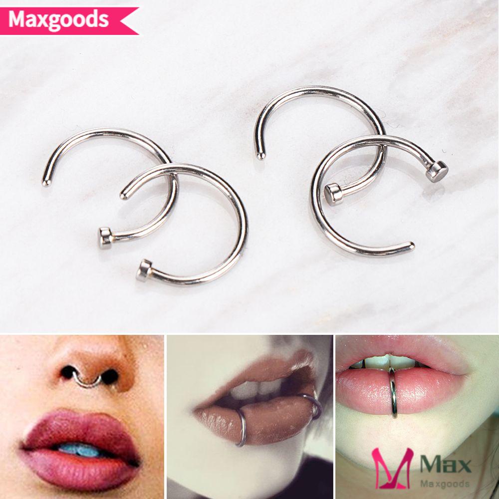 Bộ 5 Khuyên Kẹp Mũi Bằng Thép Không Gỉ Thời Trang Cá Tính