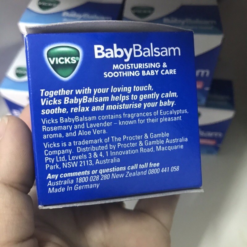 DẦU BÔI GIỮ ẤM , PHÒNG HO, CẢM LẠNH CHO BÉ VICKS BABY BALSAM