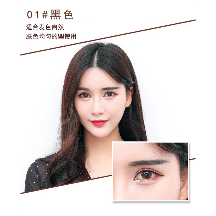 Bút kẻ lông mày MISHITI 5 màu sắc tùy chọn thiết kế hai đầu chống thấm nước lâu trôi 30g