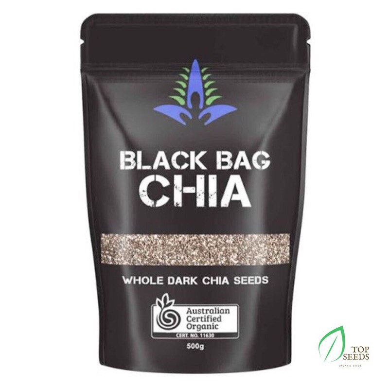 Hạt chia đen Úc chính hãng-Hạt chia Black Bag Chia nhập khẩu Úc, chất lượng cao, có hoá đơn đầy đủ.