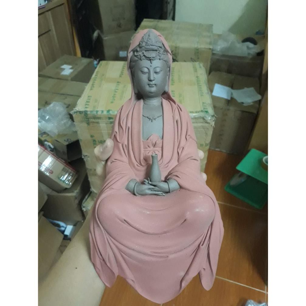 Tượng Phật Bà Quan Thế Âm Bồ Tát ngồi thiền- Tượng phật trang trí phòng khách- Tượng phong thủy