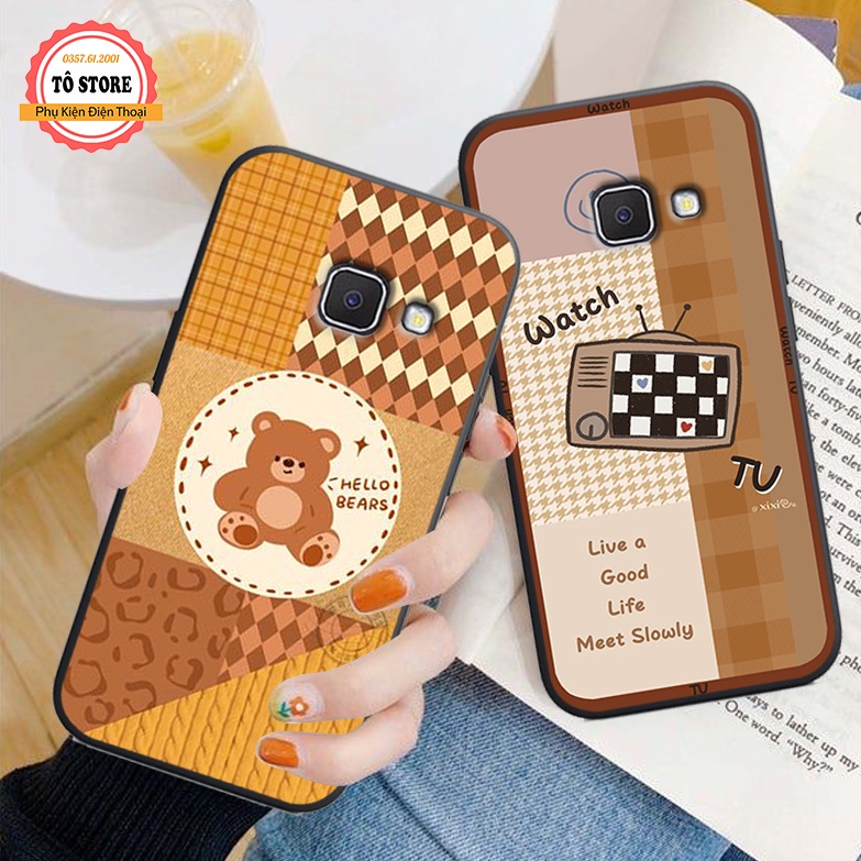Ốp lưng Samsung Galaxy A9 Pro 2016 / C9 Pro in hình Gấu Be@r đáng yêu, ngộ nghĩnh , ốp lưng in hình sắc nét chống trầy