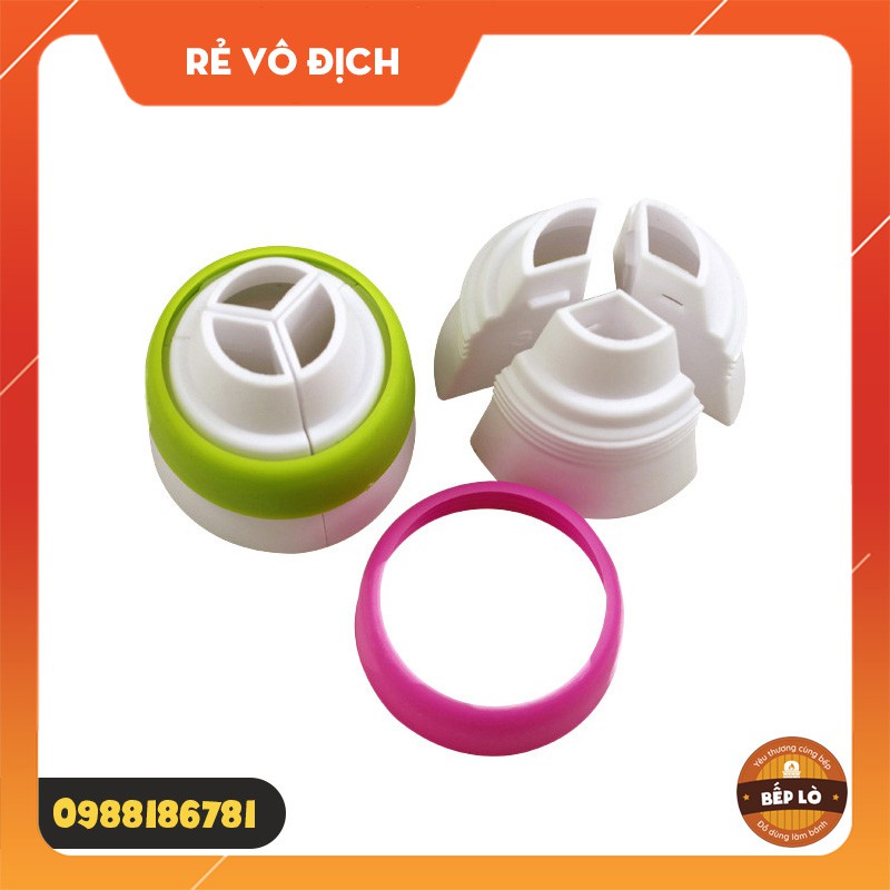 Chốt giữ đui/khớp nối đui 3 màu kem, bắt bông bánh kem trang trí bánh sinh nhật