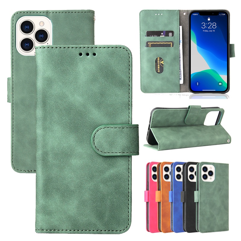 Ốp điện thoại da kiểu ví lật có nhiều ngăn đựng thẻ cho IPhone 11 Pro XS Max XR I8 I7 I6S Plus SE 20