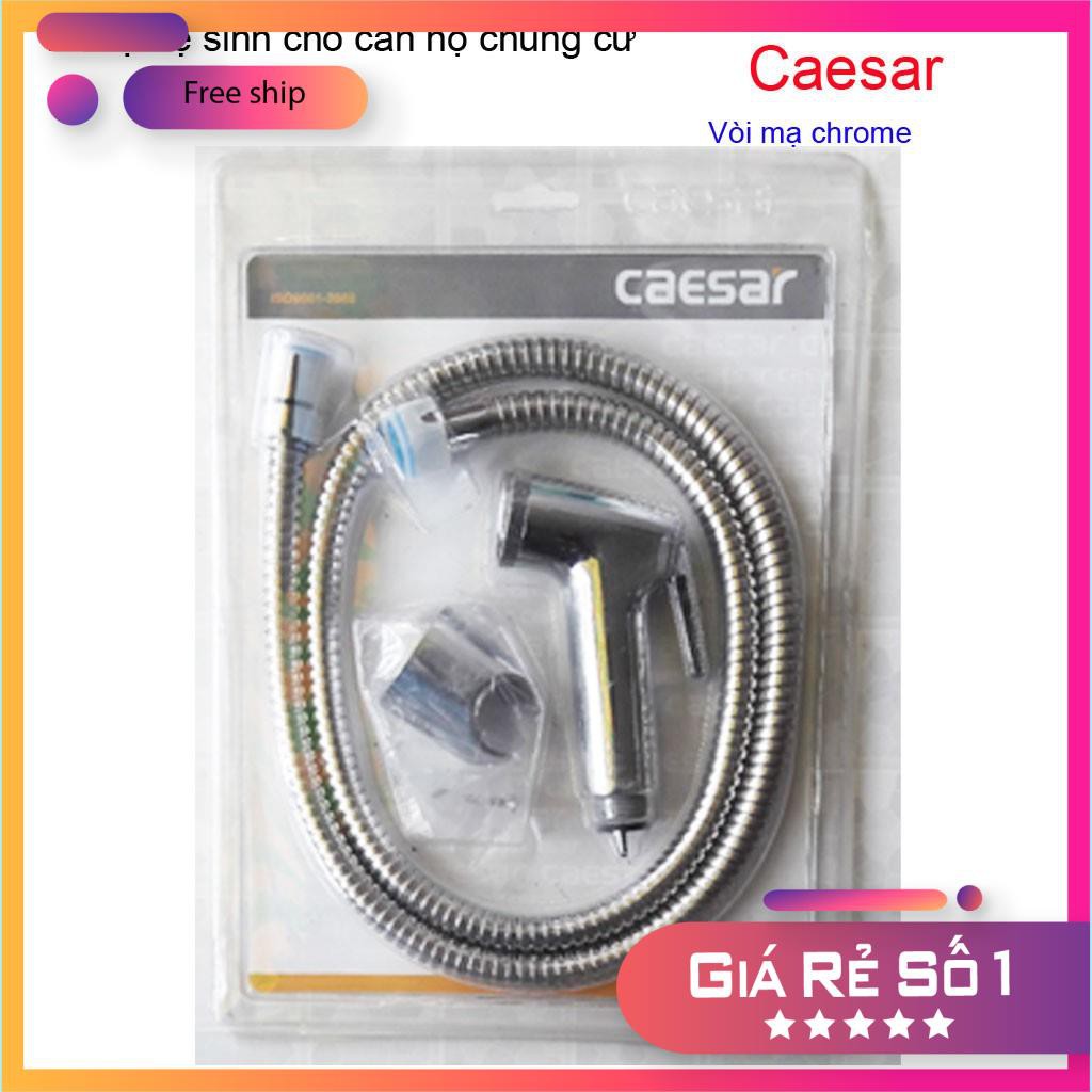 Vòi xịt vệ sinh Caesar BS304CW Crome. Vòi xịt dùng cho vùng nước mạnh chung cư nhà cao tầng siêu bền sử dụng tốt