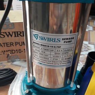 Bơm tõm - Bơm thả chìm hút bùn 750w