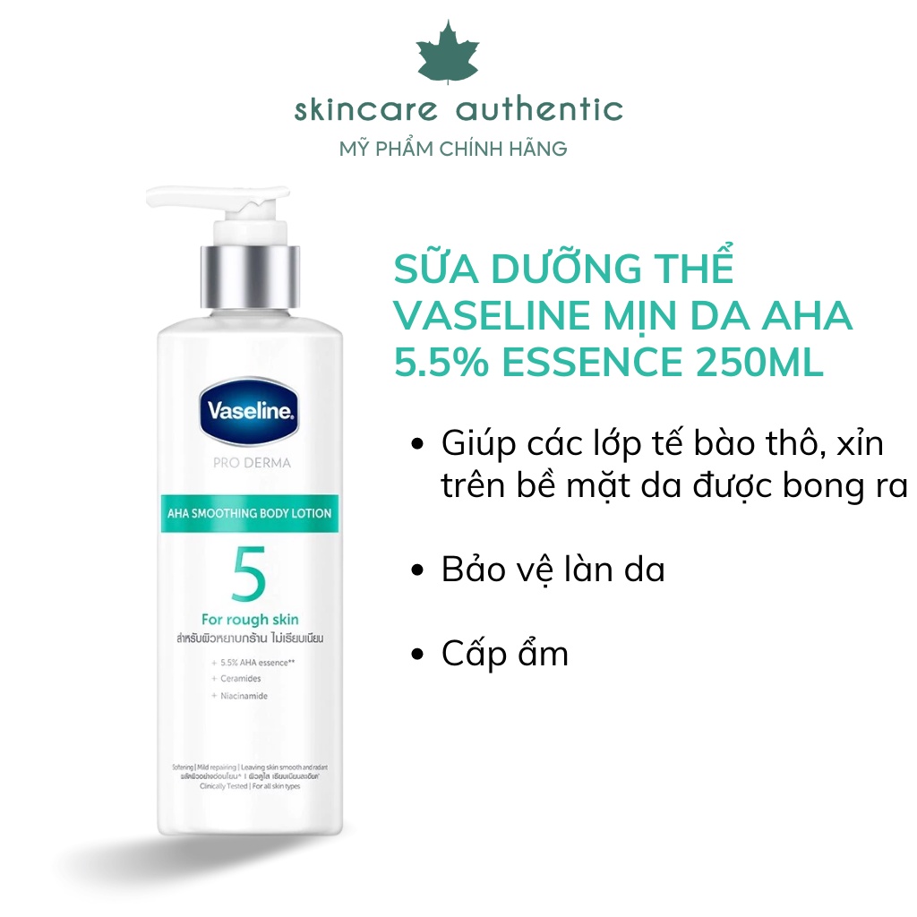 Sữa Dưỡng Thể Vaseline Dưỡng Sáng Da 250ml