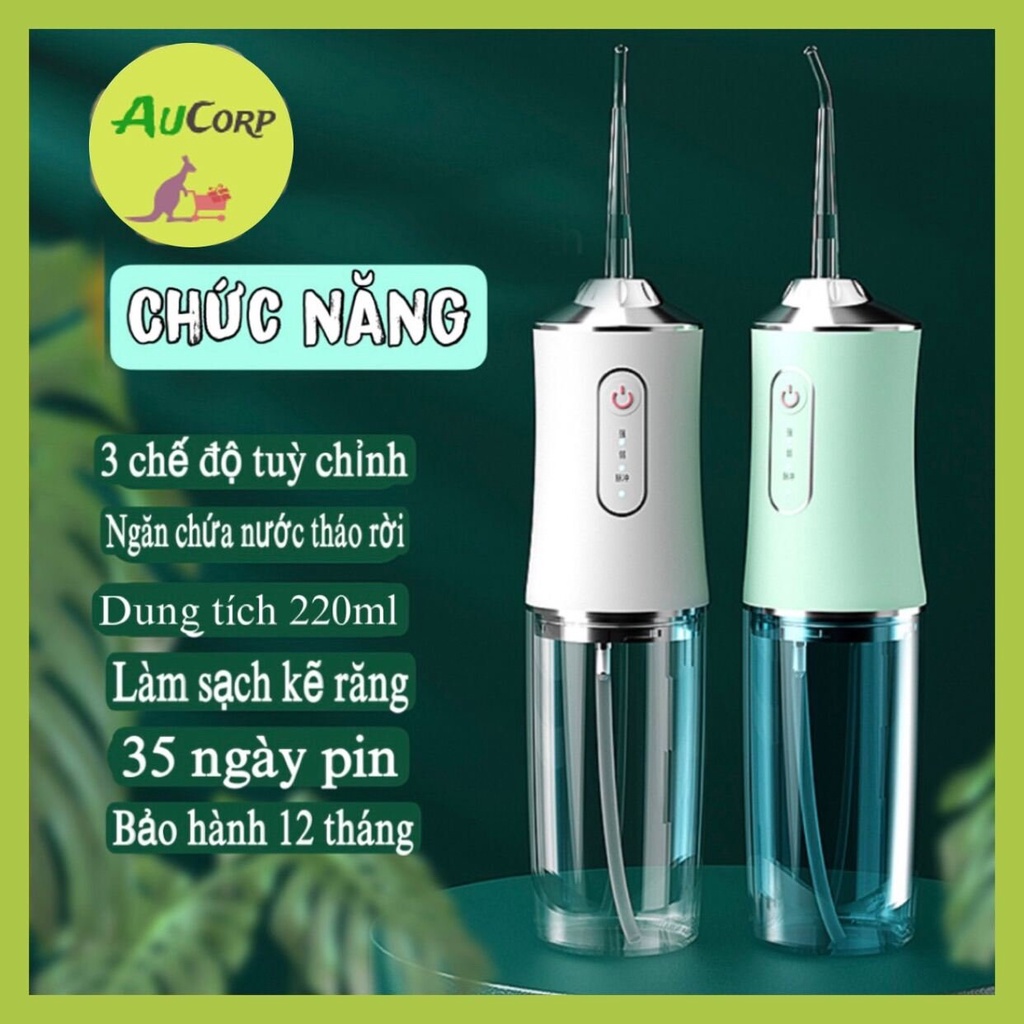 [HÀNG CHÍNH HÃNG] MÁY TĂM NƯỚC CẦM TAY, DỤNG CỤ LÀM SẠCH RĂNG MIỆNG CAO CẤP THẾ HỆ MỚI - TIỆN LỢI AN TOÀN