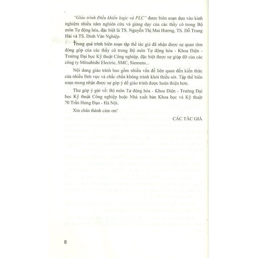 Sách - Giáo Trình Điều Khiển Logic và PLC