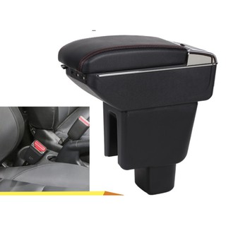 Hộp tỳ tay ô tô Brio cắm chân - không khoan vít - Tích hợp 7 cổng USB