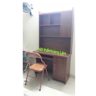 Bàn học liền giá sách dài 1m