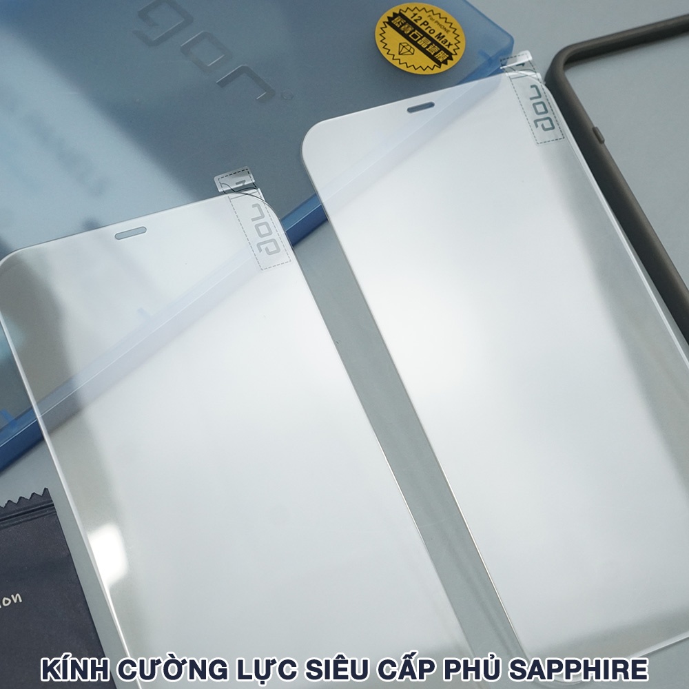 Kính cường lực Iphone 12 / 12 Pro Max full màn hình chính hãng Gor phủ Sapphire siêu cứng - Dán màn hình Iphone 12