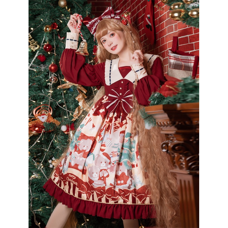 Váy lolita OP chính hãng  ngọt ngào dễ thương  eo cao  công chúa