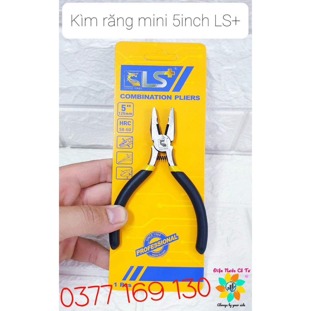 Kìm mỏ nhọn Kìm mũi nhọn lò xo 5inch LS+