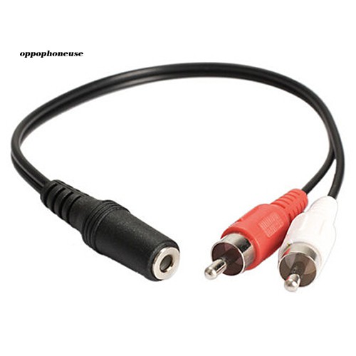 Dây Cáp Chữ Y Chuyển Đổi Âm Thanh Từ 3.5mm 1 / 8 '' Sang 2 Đầu Cắm Rca Chuyên Dụng