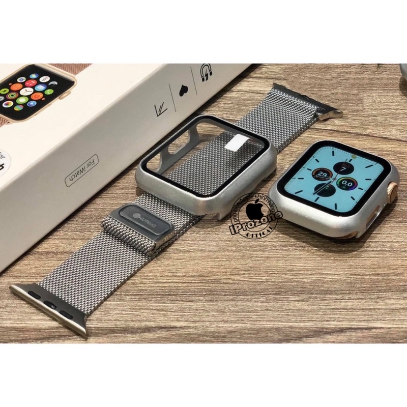 Ốp liền kính cường lực cho apple watch series 1 , 2 , 3 , 4 , 5 , 6 ,7 ,SE thời trang