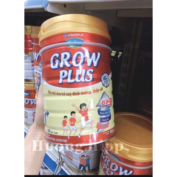 Sữa bột Vinamilk Dielac Grow Plus 1+, 2+ 900g- đặc chế cho trẻ suy dinh dưỡng thấp còi.