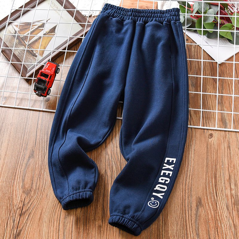 Quần dài bé trai thu đông , Quần jogger cho bé chất nỉ size đại 6 - 65kg - Quần EXE