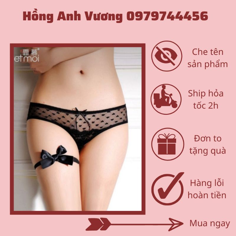 vòng ren đùi nơ thun co dãn