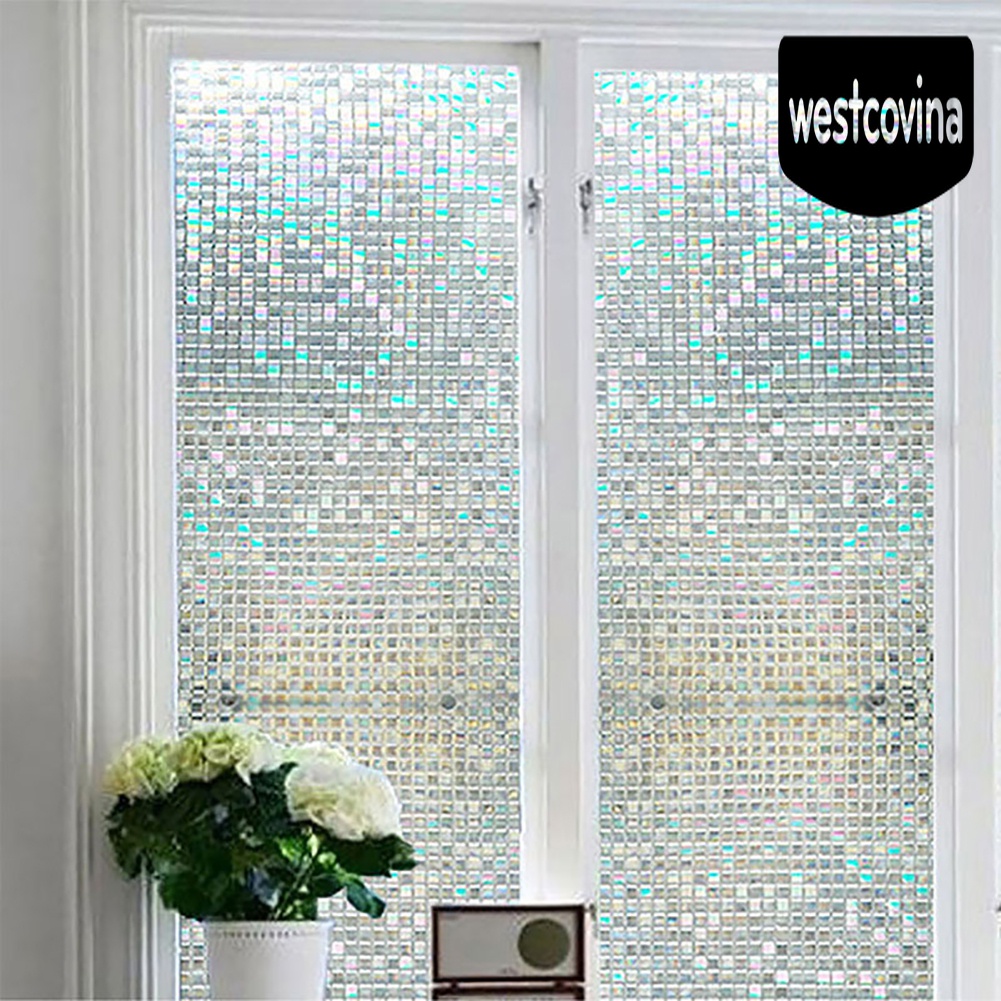 [Hot]☀ Miếng Dán Cửa Kính Tĩnh Điện Họa Tiết Mosaic Nhiều Màu Sắc Trang Trí Nhà Cửa