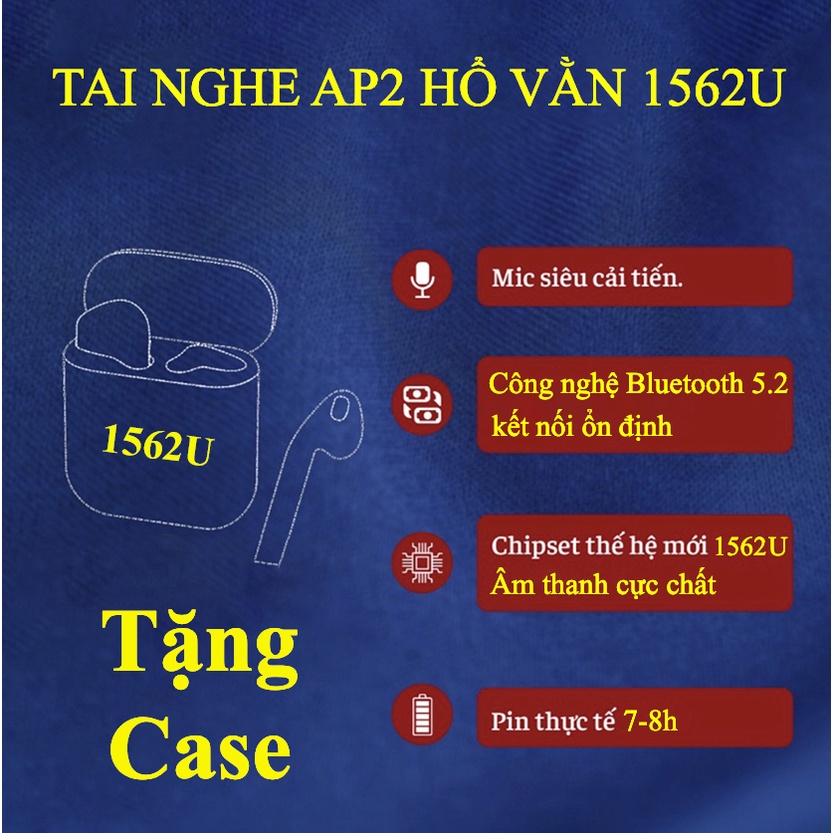 Tai Nghe Bluetooth AP2 Hổ Vằn 1562U Cao Cấp Pin 8H / Tai Nghe Hổ Vằn 1562M Bao Chuẩn / Vi Trình 4A Mới