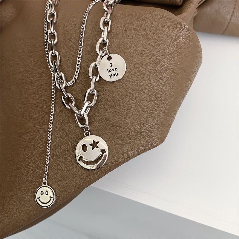 Dây chuyền bạc phong cách Hip hop thời trang Unisex cá tính