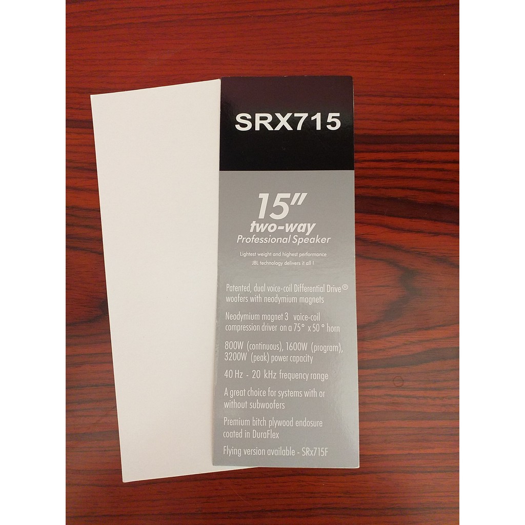 Tem JBL SRX 715 Decal Dán Mặt Loa có keo dính