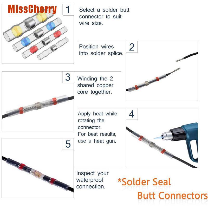 Set 300 đầu nối dây hàn kháng nước chịu nhiệt tiện dụng