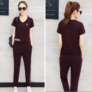 Set bộ thể thao cổ tim