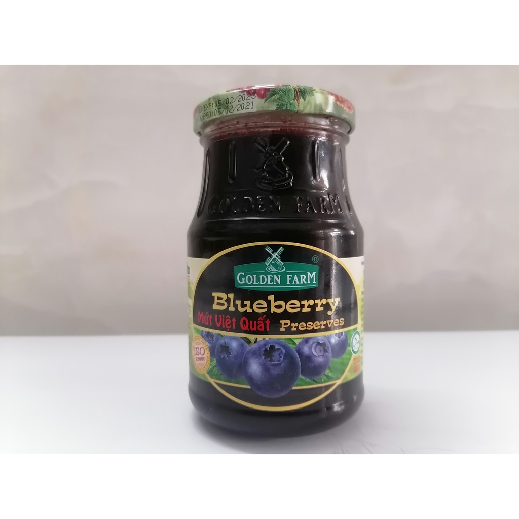 [450g] MỨT VIỆT QUẤT [VN] GOLDEN FARM Preserves BlueBerry (halal) (bph-hk)