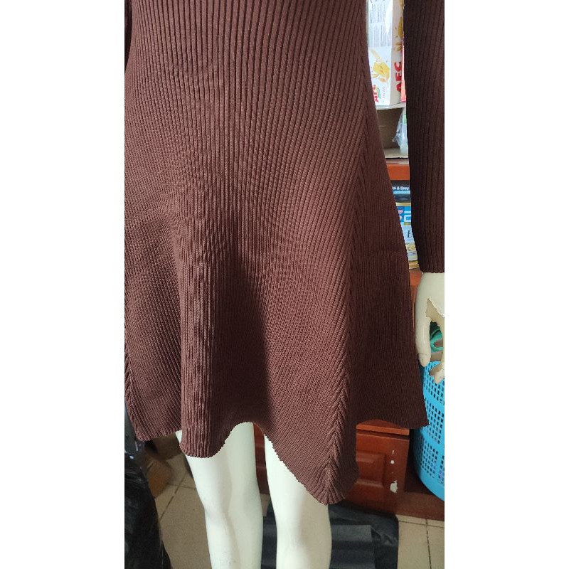 Váy Đầm Len Dài Tay Cổ Tròn Phong Cách Vintage Công Chúa Pháp Ngọt Ngào Sang Chảnh | BigBuy360 - bigbuy360.vn