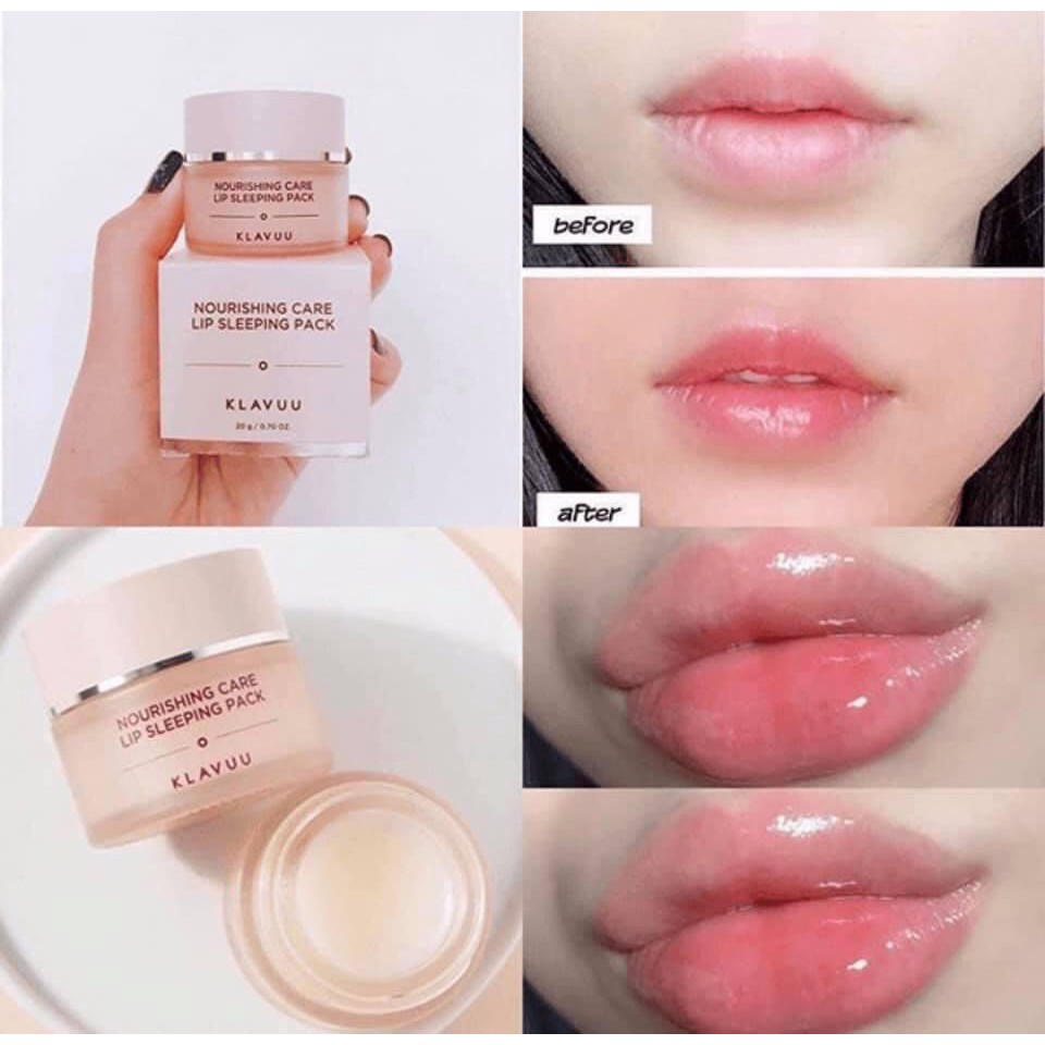 Mặt nạ ngủ môi Klavuu Nourishing Care Lip Sleeping Mask