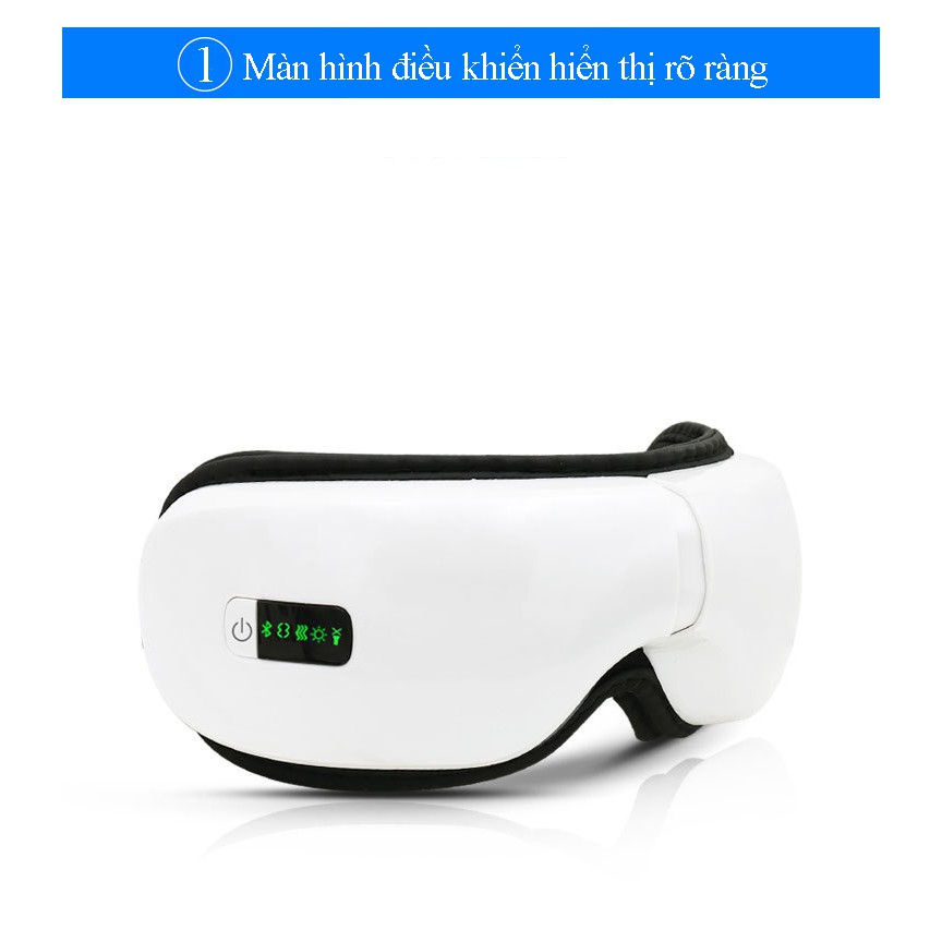 massage Máy mắt thông minh Bluetooth EYE CARE xoa dịu cơn mỏi mắt, giảm thâm quầng hiệu quả  