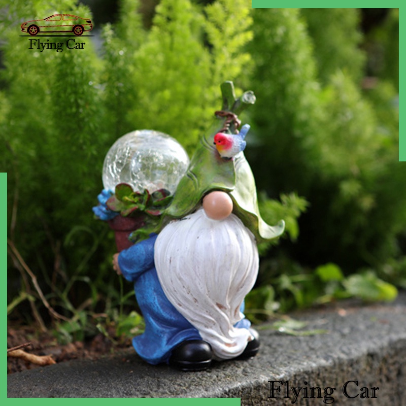 [Lzdjfmy2] Bức Tượng Nhựa Resin Năng Lượng Mặt Trời Nghệ Thuật Cho Sân Vườn Ngoài Trời