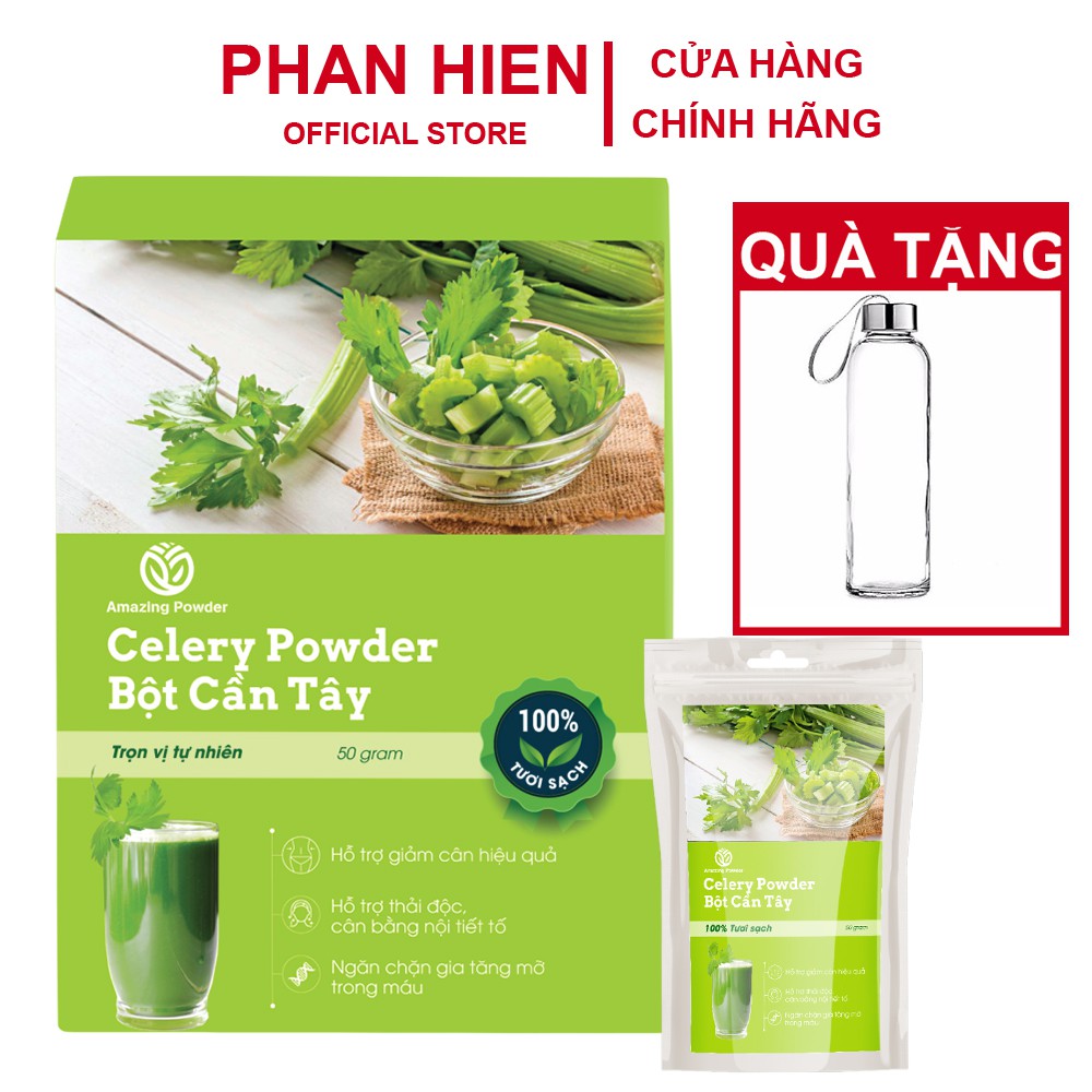 Bột cần tây Amazing Powder - CÓ GIẤY KIỂM NGHIỆM SẢN PHẨM - hỗ trợ giảm cân, đẹp dáng, đẹp da, đào thải độc tố | BigBuy360 - bigbuy360.vn